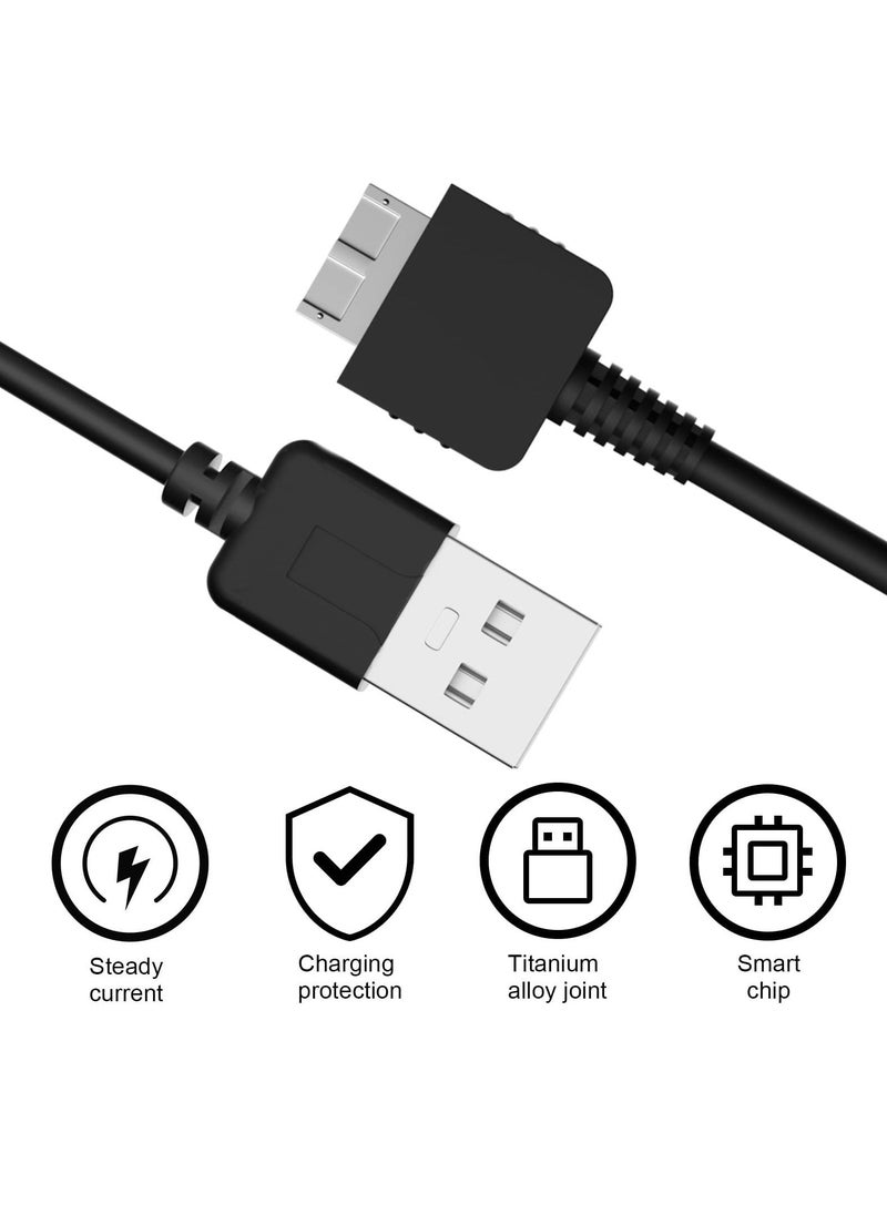 Generic - 2 in1 USB Charger Cable Charging Transfer Data Sync Cord Line Power Adapter Wire Compatible with Sony Psv1000 Psvita PS Vita PSV 1000 Game Machine - Image 1