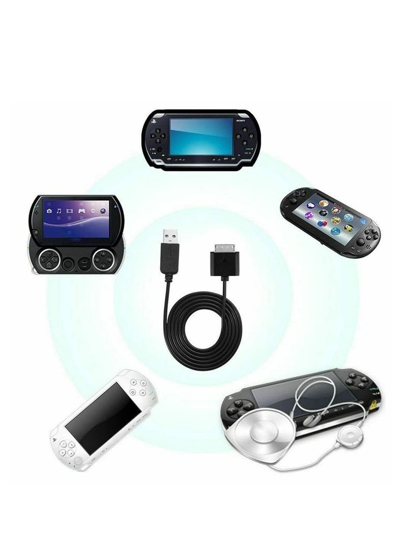 Generic - 2 in1 USB Charger Cable Charging Transfer Data Sync Cord Line Power Adapter Wire Compatible with Sony Psv1000 Psvita PS Vita PSV 1000 Game Machine - Image 1