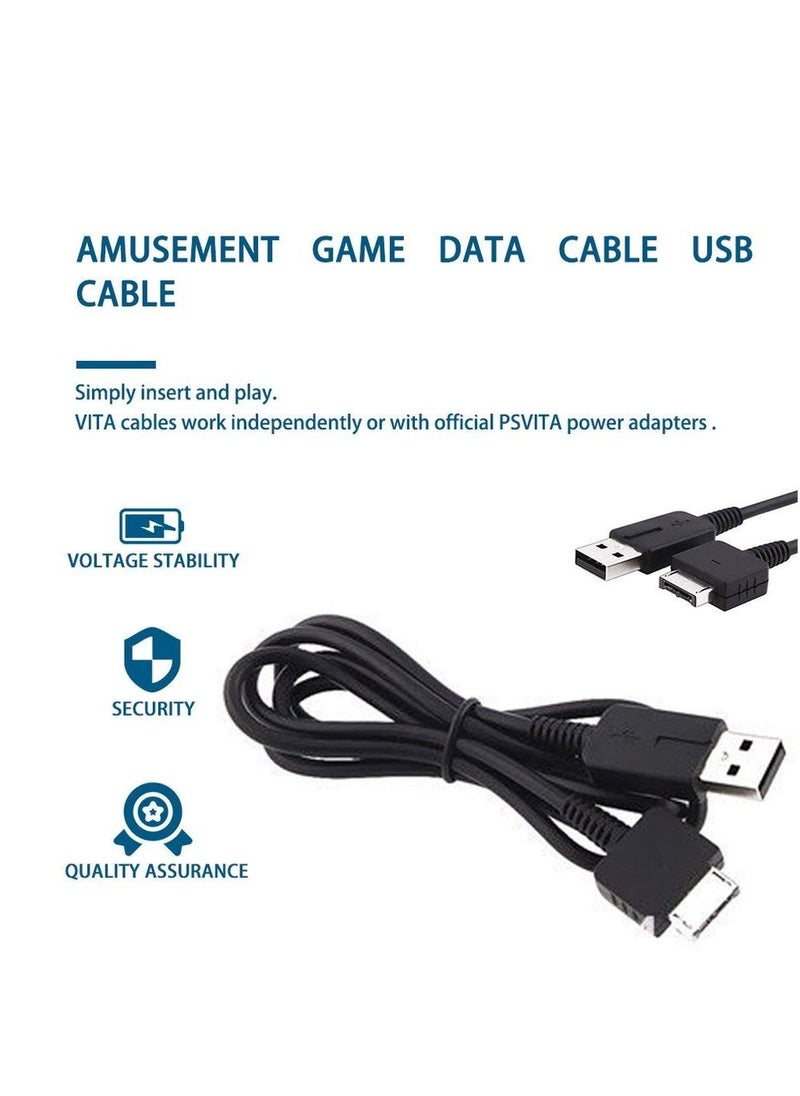 Generic - 2 in1 USB Charger Cable Charging Transfer Data Sync Cord Line Power Adapter Wire Compatible with Sony Psv1000 Psvita PS Vita PSV 1000 Game Machine - Image 1