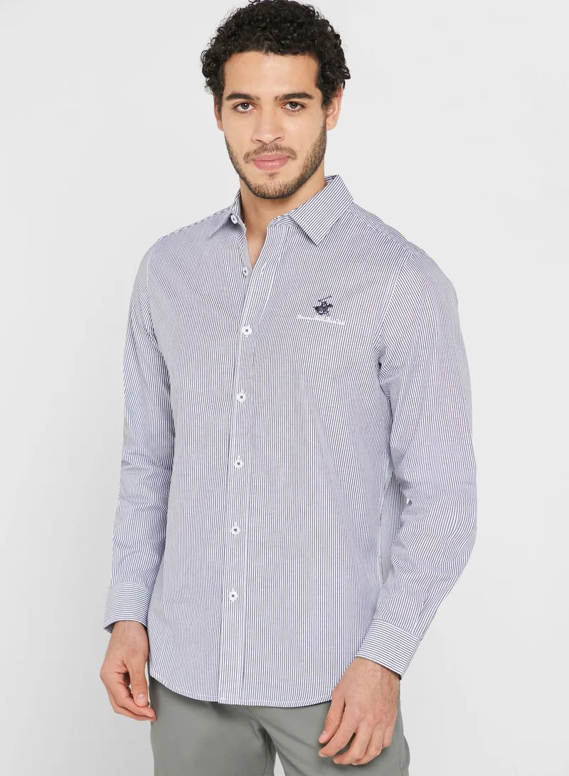 bhpoloclub Striped Regular Fit Shirt