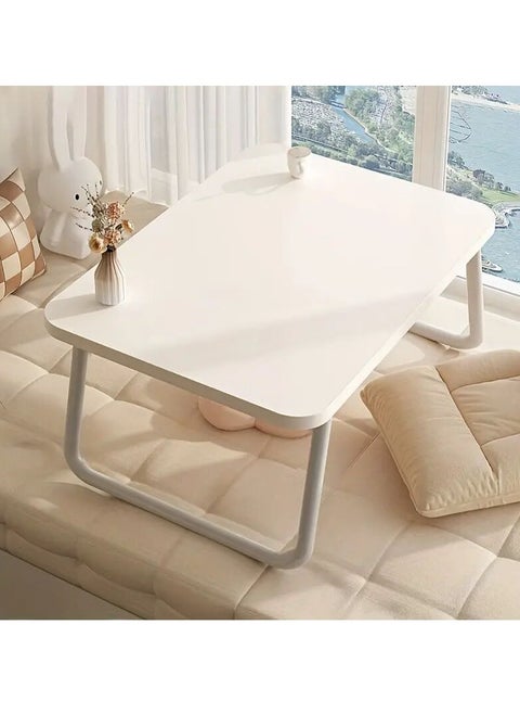 Foldable Laptop Desk, Portable Lap Desk Bed Table, Lightweight Breakfast Table Tray Desk, Laptop Stand, Mini Table for Working Writing Drawing Eating Picnic-Black