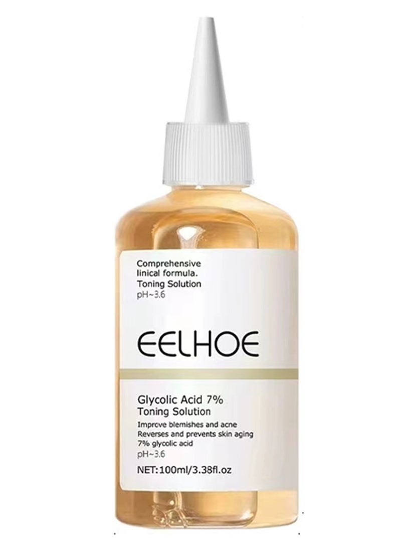 EELHOE Glycolic Acid 7% Toning Solution – Exfoliate, Brighten, Hydrate, and Refine Pores for Smooth, Radiant Skin  - Image 1