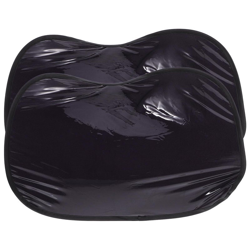 Static Cling Car Window Sun Shades 50x30cm Black Mesh UV Protection Side Window Sunshades 2 Pack - Image 2