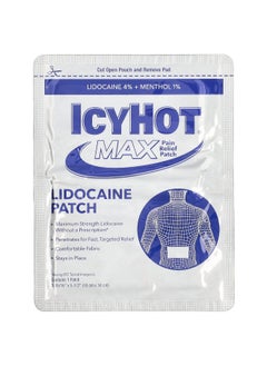 Icy Hot Icy Hot, Max Lidocaine Pain Relief Patch, 5 Patches  - Image 3