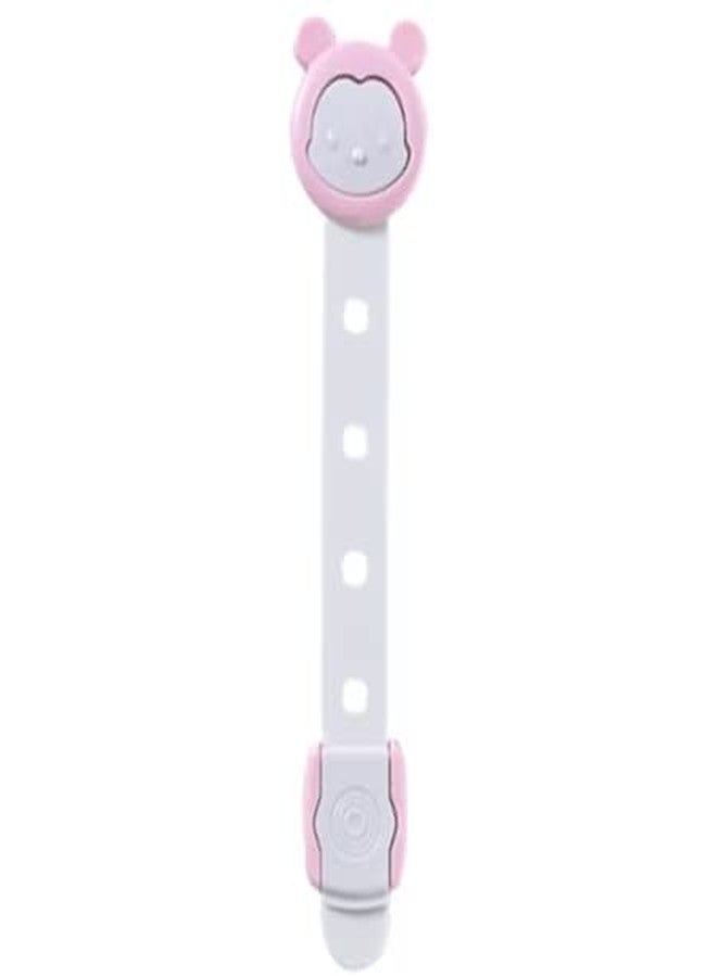 Prostuff.in Baby Proofing Locks for Cabinets, Closet, Drawers, Dresser, Door Latches No Tools No Drilling, Pink, Color 3 Pcs - Image 3