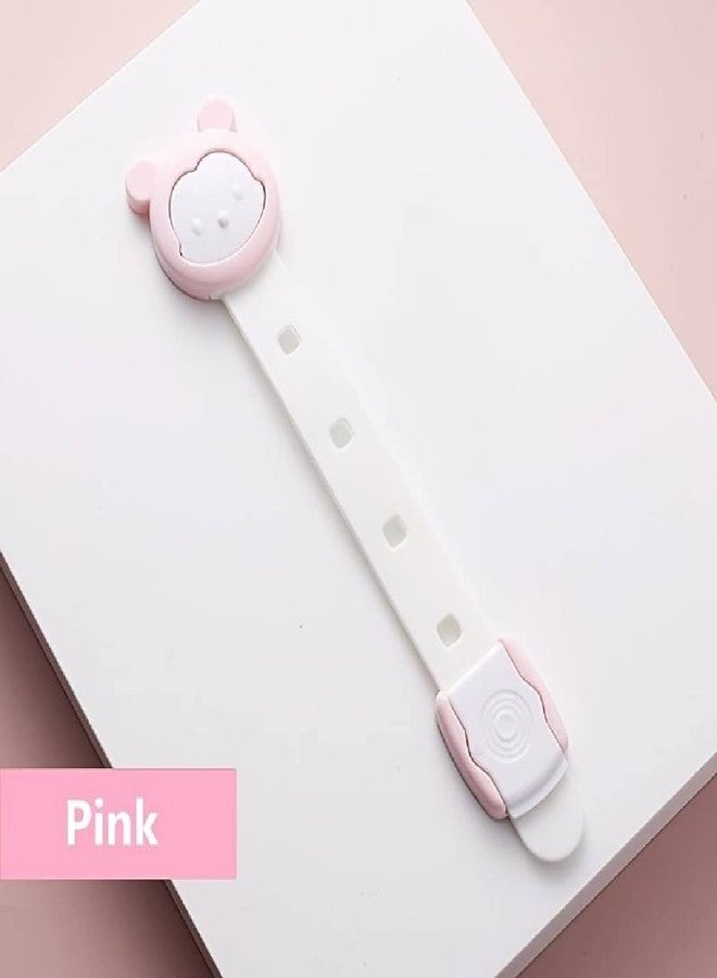 Prostuff.in Baby Proofing Locks for Cabinets, Closet, Drawers, Dresser, Door Latches No Tools No Drilling, Pink, Color 3 Pcs - Image 4