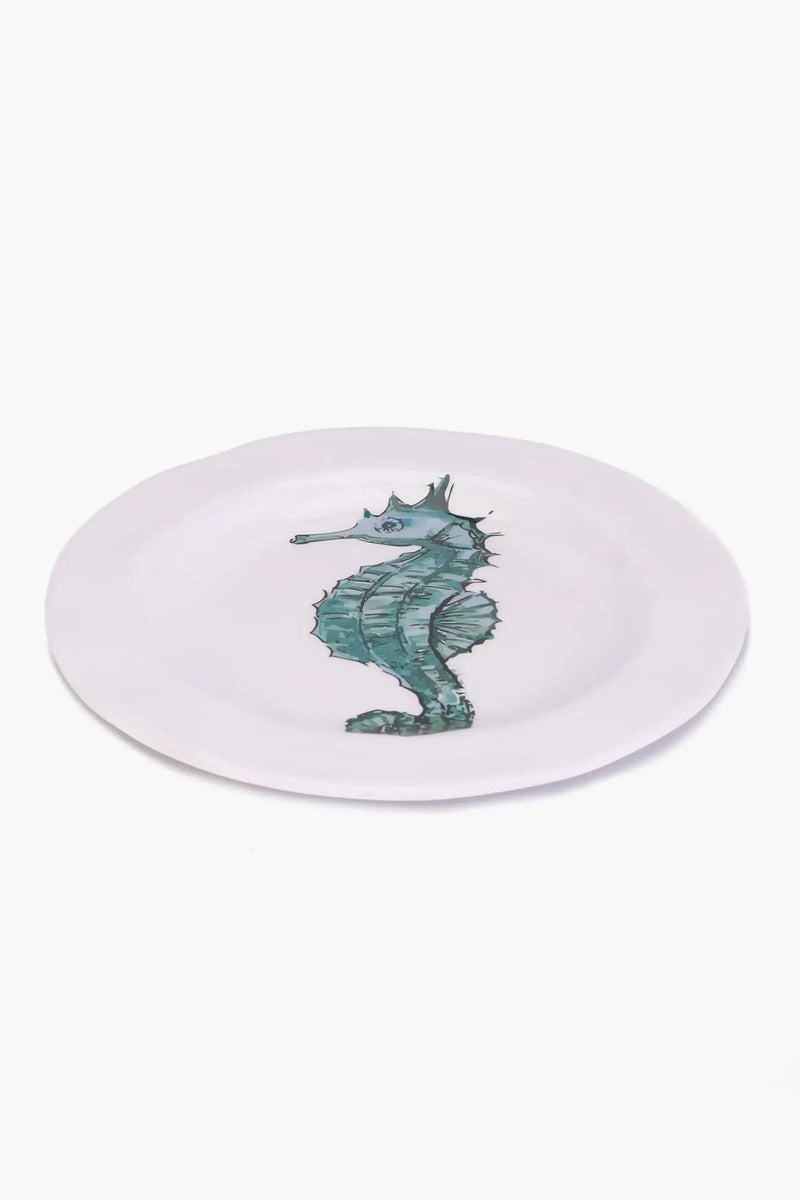 Melamine Seahorse Dinner Plate (23cm)