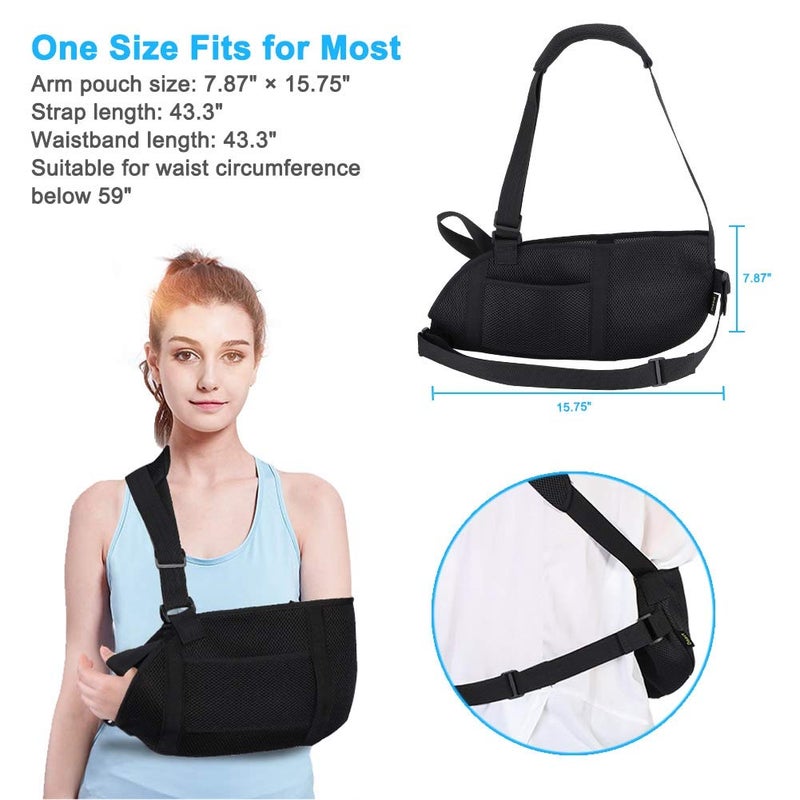 comfrt Arm Sling Arm Bandage with Thumb Support, for Immobilizer of Arm ,wrist, and shoulder, Suitable for Men and Women - Image 4