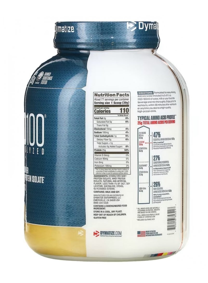 Dymatize Iso100 Gourmet Vanilla 5Lb - Image 2