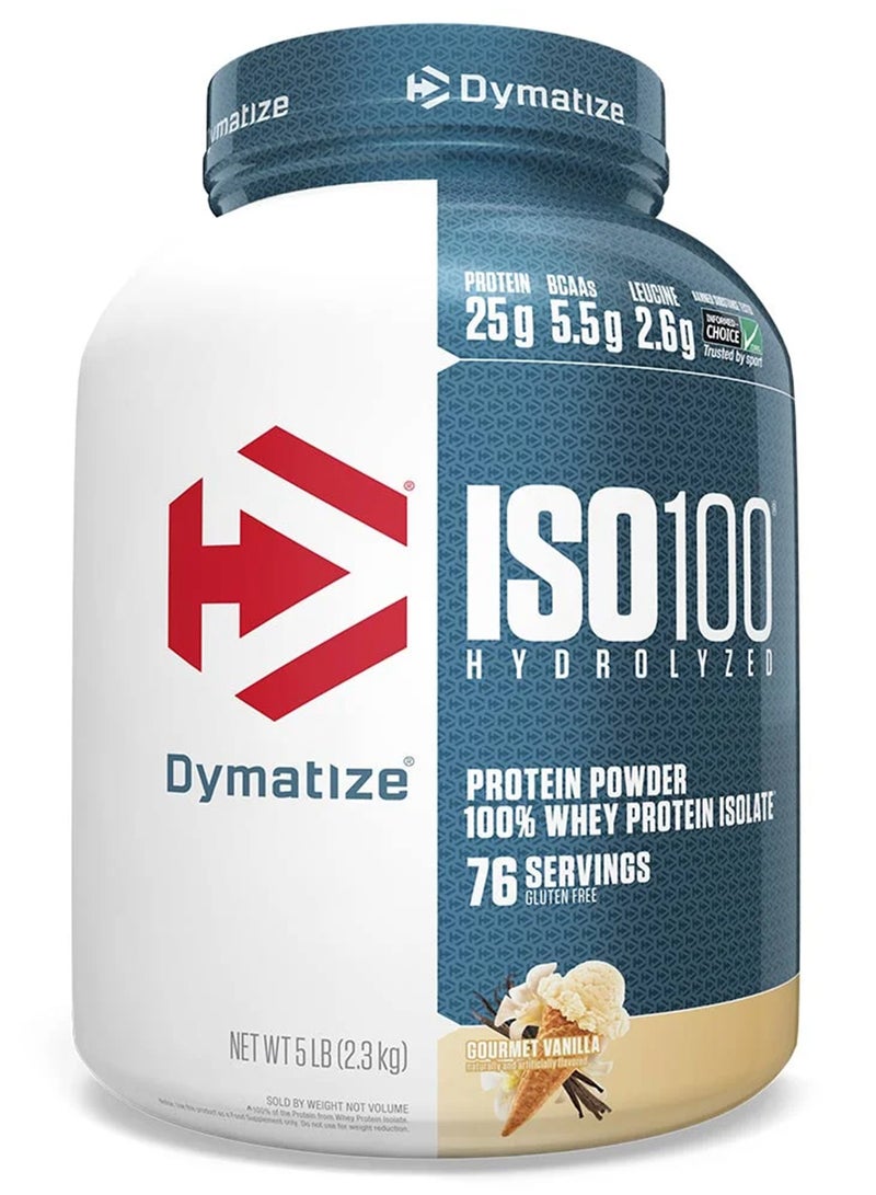 Dymatize Iso100 Gourmet Vanilla 5Lb - Image 1