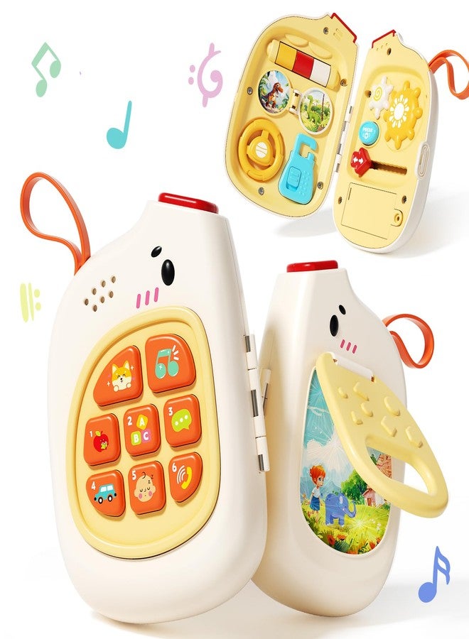Jovow Baby Phone with Music for Toddler, Kids Sensory Busy Board, Early Educational Toy for Toddlers 1-3, Motor Skills Developmental Toy for 0-6-12-18 Month Age - Image 1