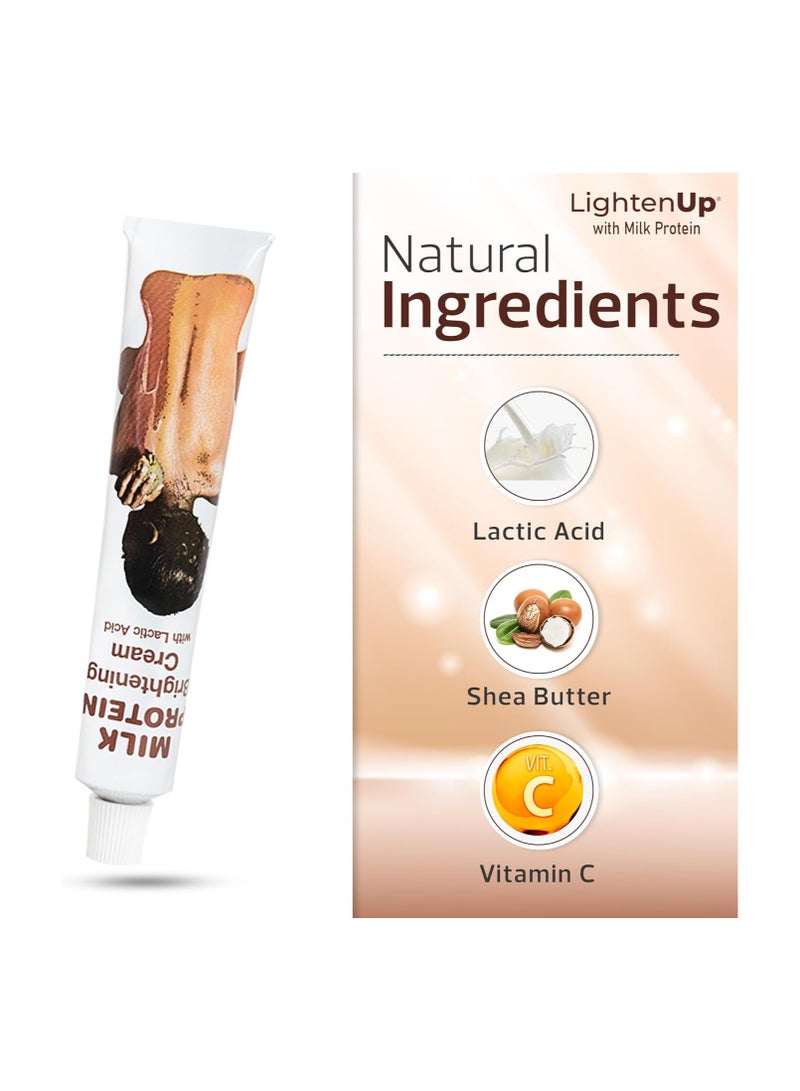 OMIC LIGHTEN-UP OMIC LightenUp Skin Brightening Cream | 50 ml/1.76 Oz | Skin Moisturizing Cream with Milk Protein | Skin Glowing Cream | For Face & Body | With Vitamin C, Shea Butter, Lactic Acid - Image 2