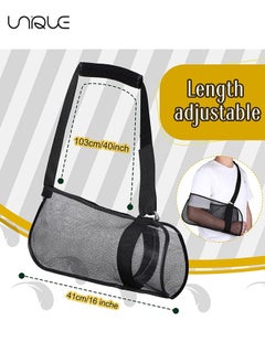 Unique 2 Pcs Mesh Arm Shoulder Sling Adjustable Shoulder Immobilizer for Shower Breathable Rotator Cuff Solution Lightweight Shoulder Sling for Shower Brace Black Arm Supports for Supporting Elbow Wrist  - Image 2