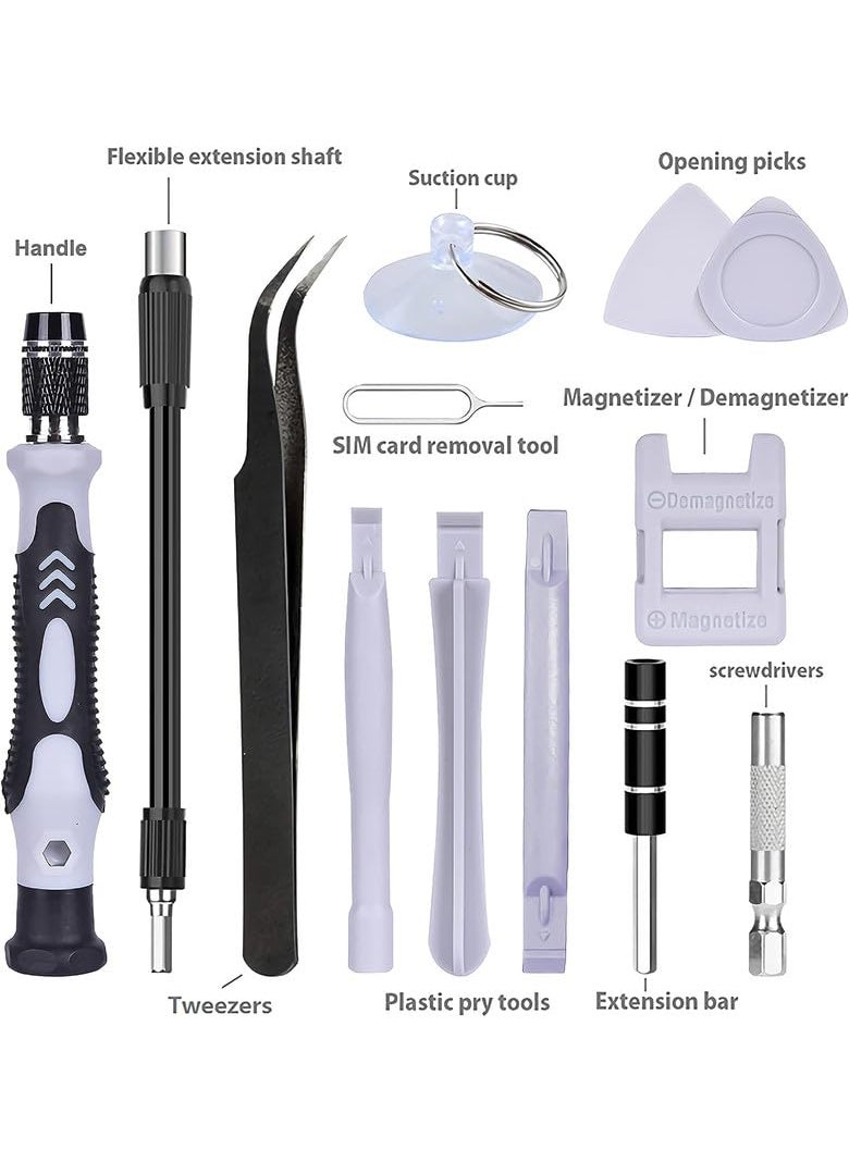 COOLCOLD COOLCOLD Screw Driver Tool Set Kit, Tool Kit, 115 in 1 Screwdriver Set, Electronics Magnetic Repair Tool Kit with Case for Repair Computer, iPhone, PC, Laptop, Game Console, Watch, Glass(Multicolor)  - Image 3