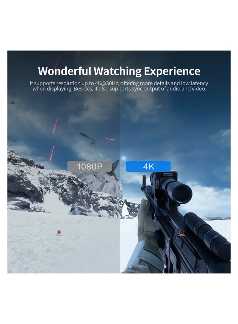 8 in 1 Out HDMI KVM Switch Sharing Monitor/Keyboard/Mouse/Printer among 8 Hosts/ 4K@30Hz/AudioVideo Sync Output Black - Image 5