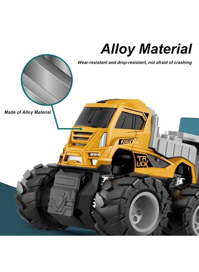 DEUSON ECOM Transportation Truck Toy for Kids Boys Diecast Alloy Logistic Big Trucks Toy with Friction Powered Miniature - Image 5