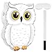 Aoriher Owl Piata with Stick Blindfold Confetti 3D White Snowy Owl Piatas Set for Woodland Forest Wizard Animal Party Shower Game Birthday Party Decorations Supplies - Image 3