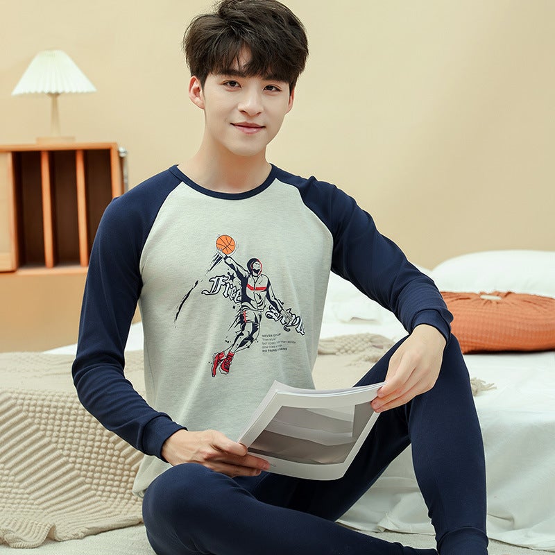 Children'S Thermal Intimates, Boys' Autumn Clothes And Long Trousers Set, Pure Cotton Girls' Shirts And Intimates, Teenagers' Cotton Sweaters - Image 5