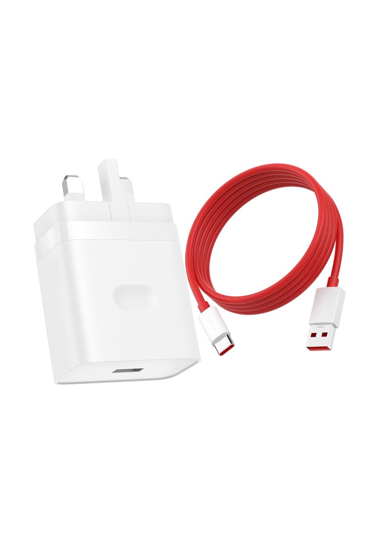 general 100W for Oneplus 14 13 12 12R 11 10 Pro Charger SuperVooc Warp Charger for Oneplus 9 Pro 10T 10R 8T 8 Dash Charge 80W Power Adapter for One Plus Oppo Realme Fast Wall Charger Adapter with 3ft USB C - Image 1