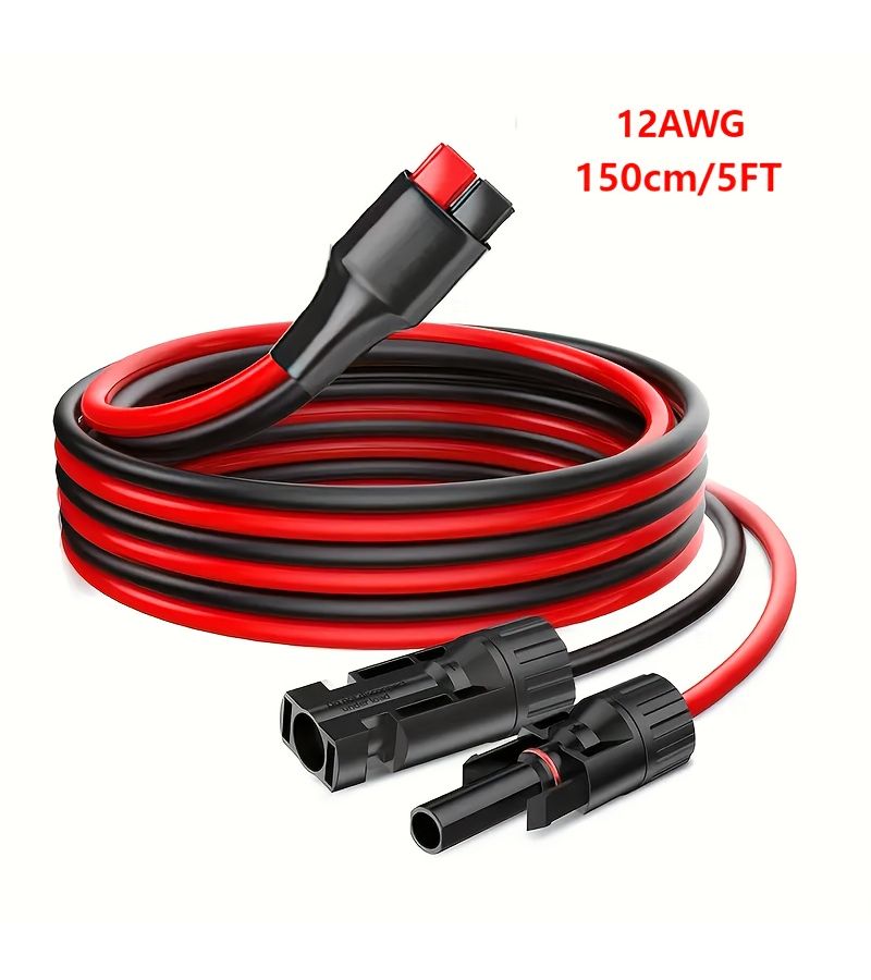 كابل تمديد للوحة أسلاك قياس 12 AWG مزود بموصلات لمحطة طاقة محمولة/مولد كهربائي بطول 5 أقدام - Image 3