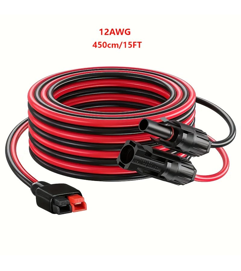 كابل تمديد للوحة أسلاك قياس 12 AWG مزود بموصلات لمحطة طاقة محمولة/مولد كهربائي بطول 5 أقدام - Image 5