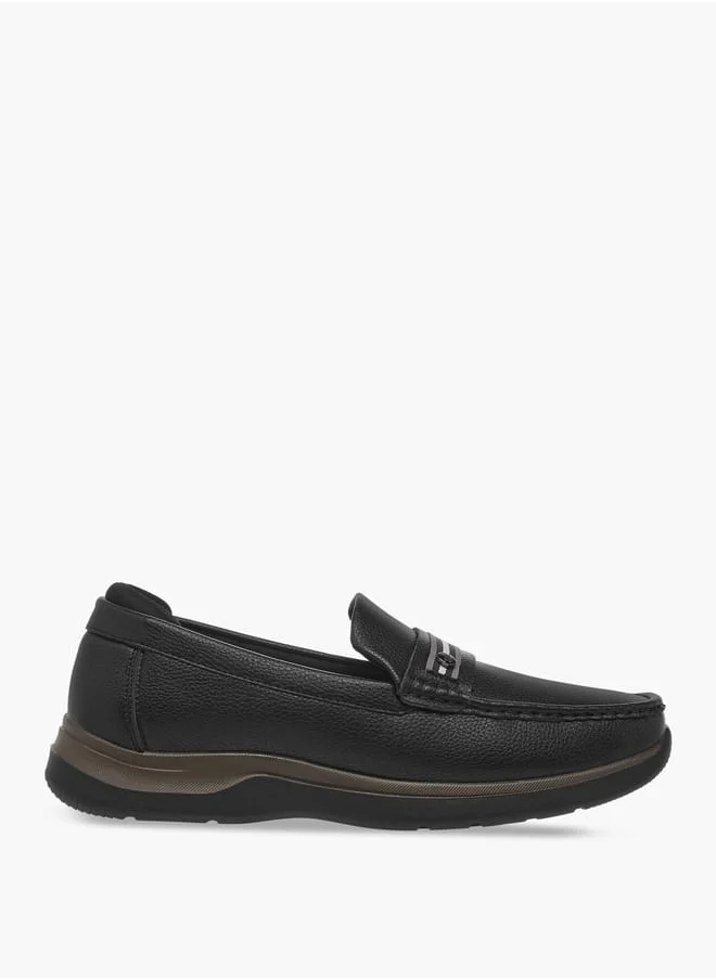 ال بي ال من شو اكسبرس Men Tape Accent Slip-On Loafers