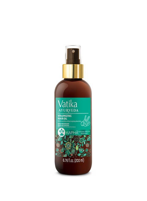 Vatika Ayurveda Volumizing Hair Oil (For Kaphā) | Enriched with Amla and Shikakai | Adds Vibrancy and Bounce to Hair - 200 ml