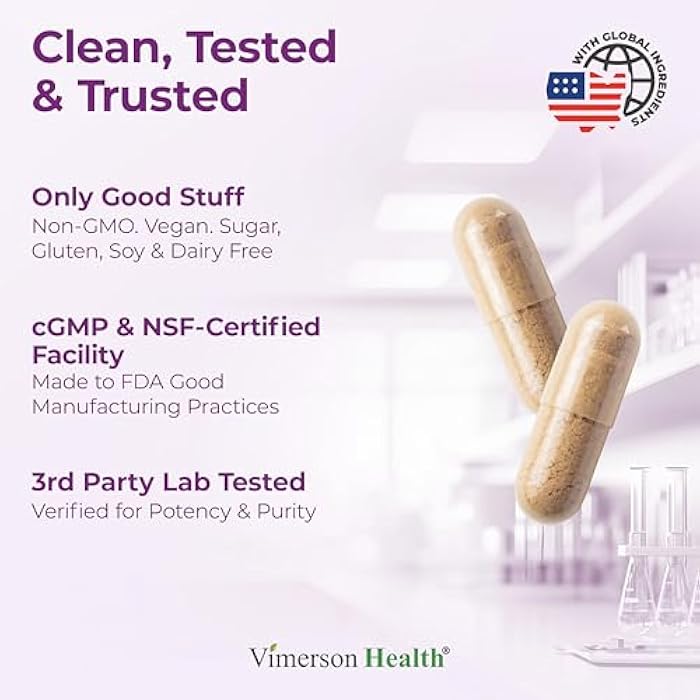 Vimerson Health Pure Saffron Supplements for Women & Men w/ 88.5mg Saffron Extract – Mood Support Supplement Plus Eye Health – Azafran Safron Spice Alternative to Gummies or Powder – 60 Vegan Count – 2 Month Supply - Image 4