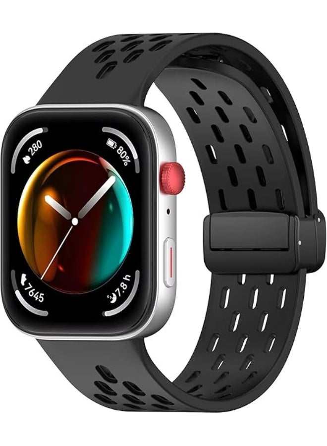 Silicone Band For Huawei Watch Fit 4 Pro/Fit 4/ Fit 3 Strap Smart Watch Magnetic Buckle Soft Bracelet For Huawei Watch Fit 3 / Fit4 Sports Wristband Watchband - Image 2
