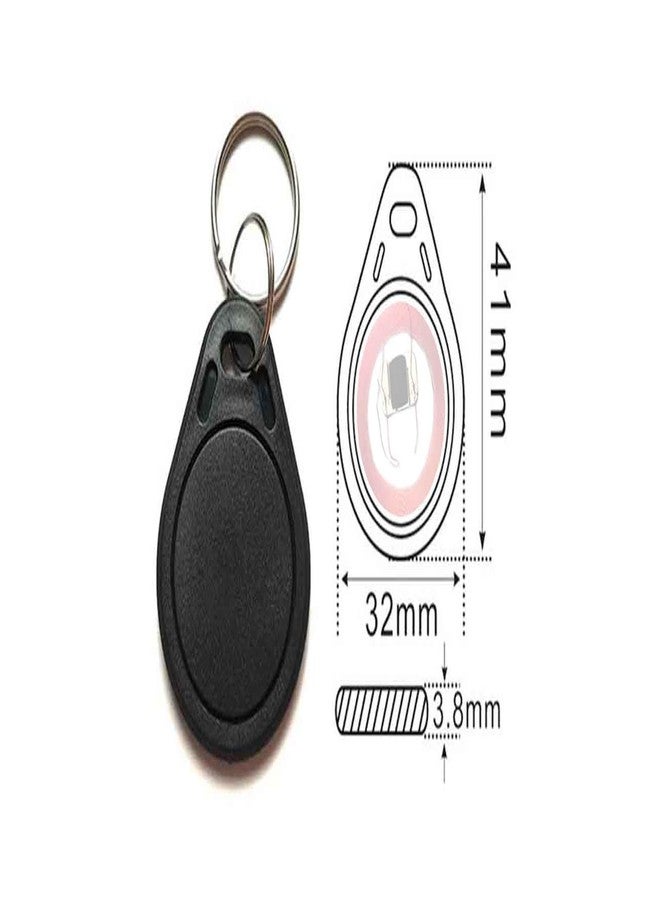 ARICEAN 10 PCS 13.56 MHz UID Writable Rewritable Clone IC Smart Key Fobs, Compatible with MIFARE Classic 1K, RFID Blank Tag for Access Control Key Tag Rewritable - Image 2