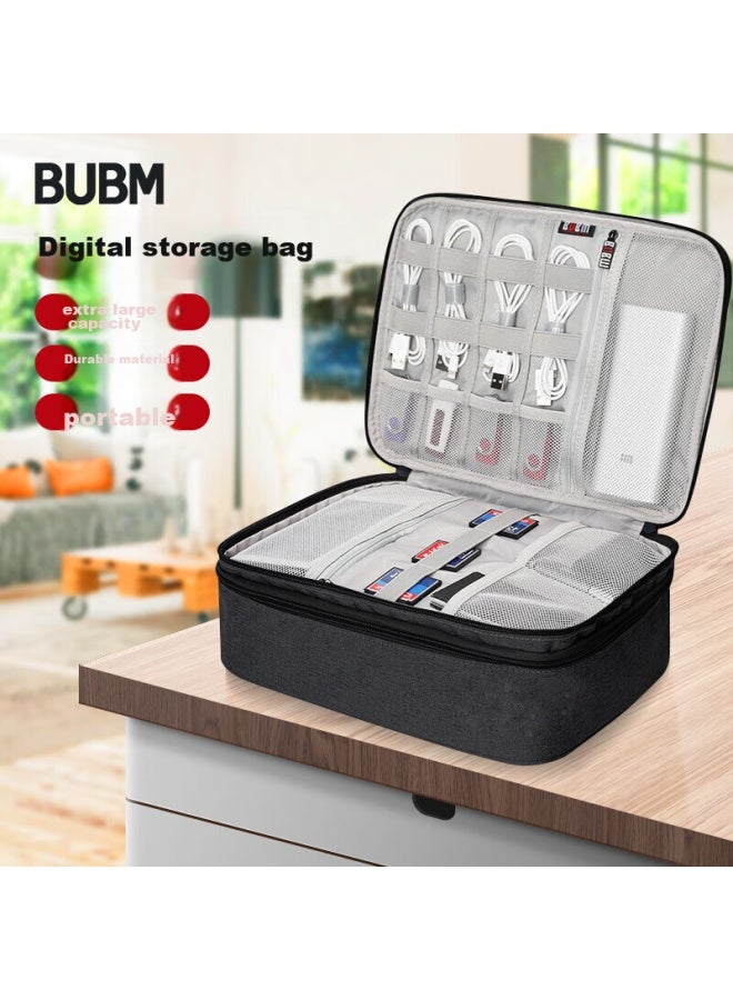 Bubm Cable Storage Pouch For Laptop, Charger, Mouse, Power Bank, Usb Drive, And Hard Drive Protection Case - Image 1