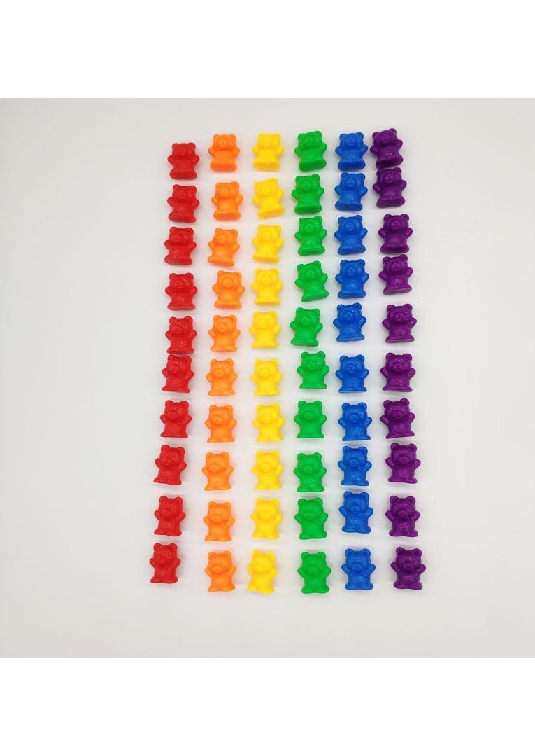 Counting bears math manipulatives preschool activities for counting sorting Montessori teaching aids kindergarten education  - Image 3