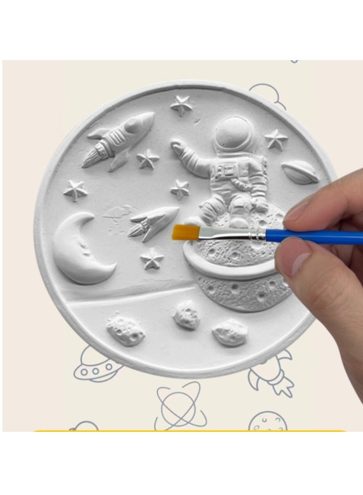 Crafts and Arts Set DIY Space and Animals Series Painting Kit Craft for Child With Paint Brush And Color - Image 2