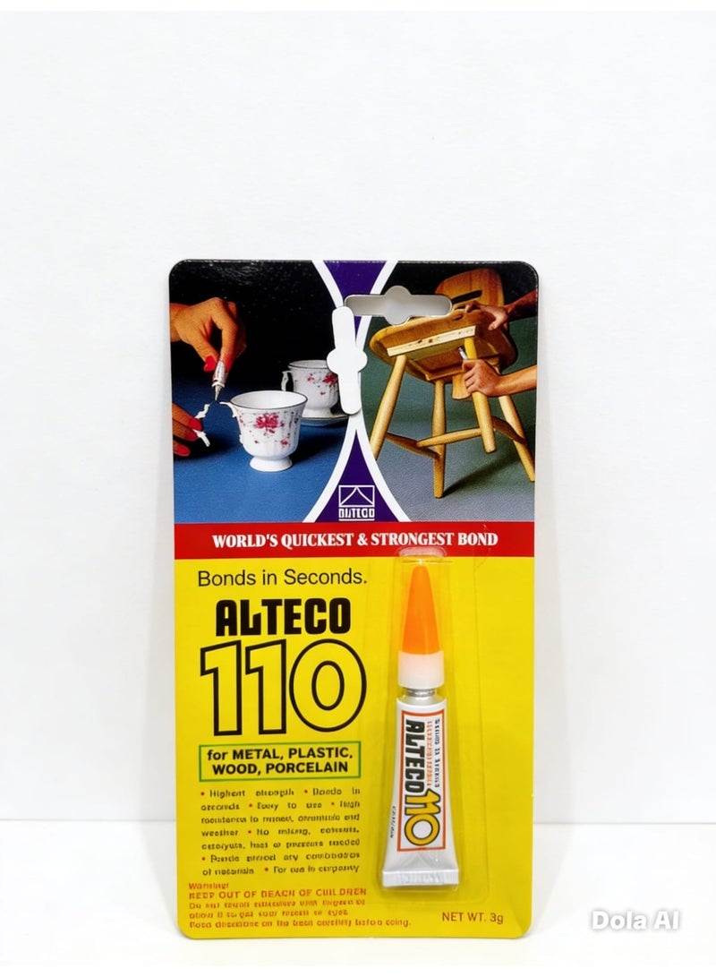 غراء Alteco 110 الأصلي - قوة التصاق فائقة في ثوانٍ معدودة لكل الأسطح.