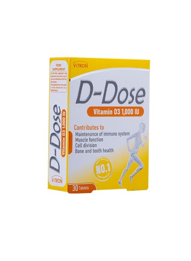 D-Dose Vitamin D3 1000 IU 30 Tablets