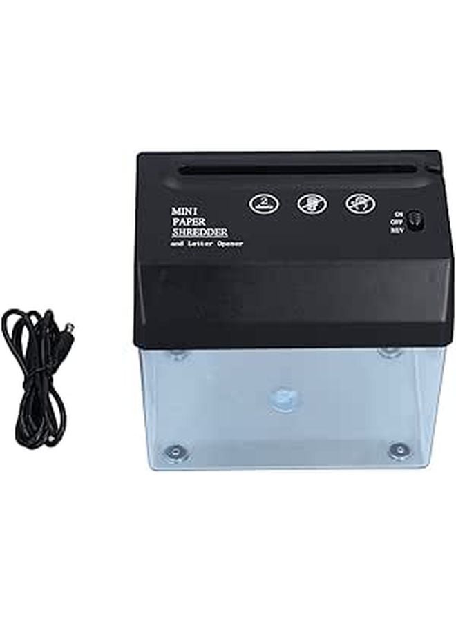 Mini Paper Shredder Portable USB Powered For A4 A6 Paper Office School Home Use - Image 1