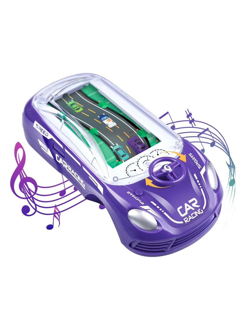 Handheld Car Racing Game for Kids, Simulation Racing Car Game Machine, Console Brain Game Thinking Training Large Screen, Exercise Hand-Eye Coordination for Children - Image 1
