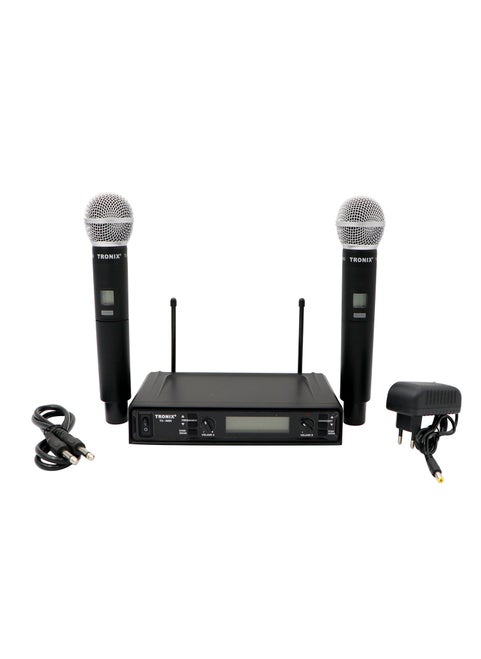 TRONIX TU5080 Dual Wireless Handheld Microphone System 2 Pieces Set