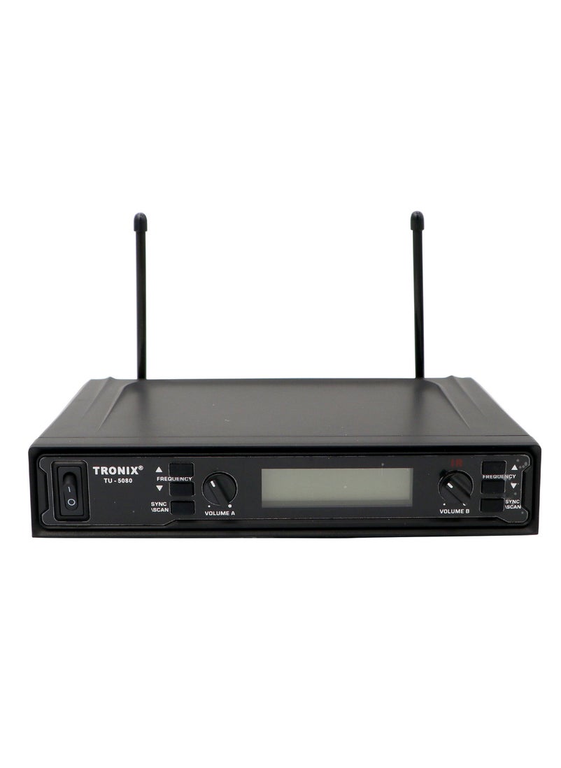 TRONIX TU5080 Dual Wireless Handheld Microphone System 2 Pieces Set