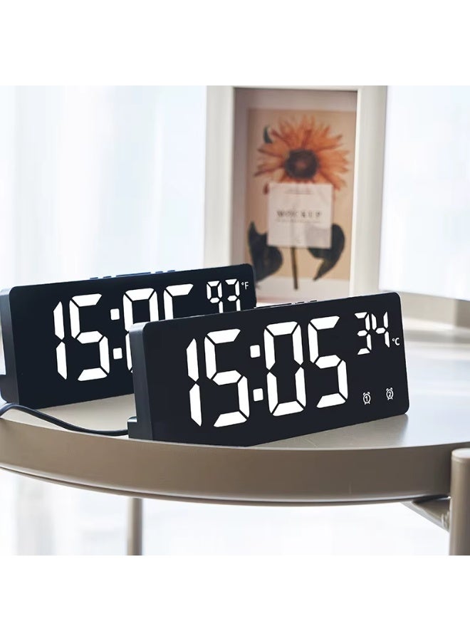 ساعة رقمية مرآة LED متعددة الوظائف - Image 3