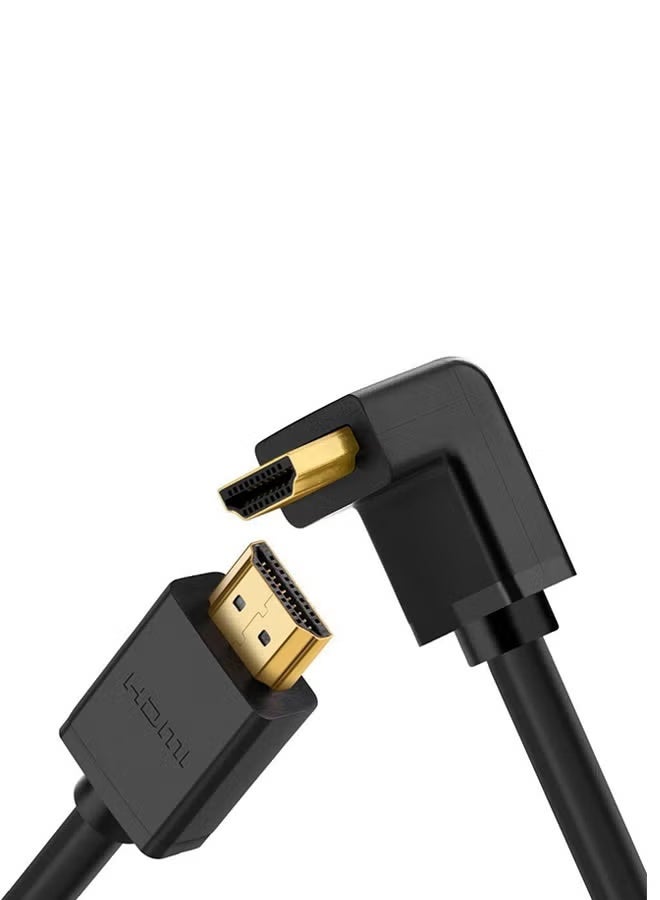 يو جرين HDMI Cable Right Angle 90 Degree 3m (HD103) 10174 Black