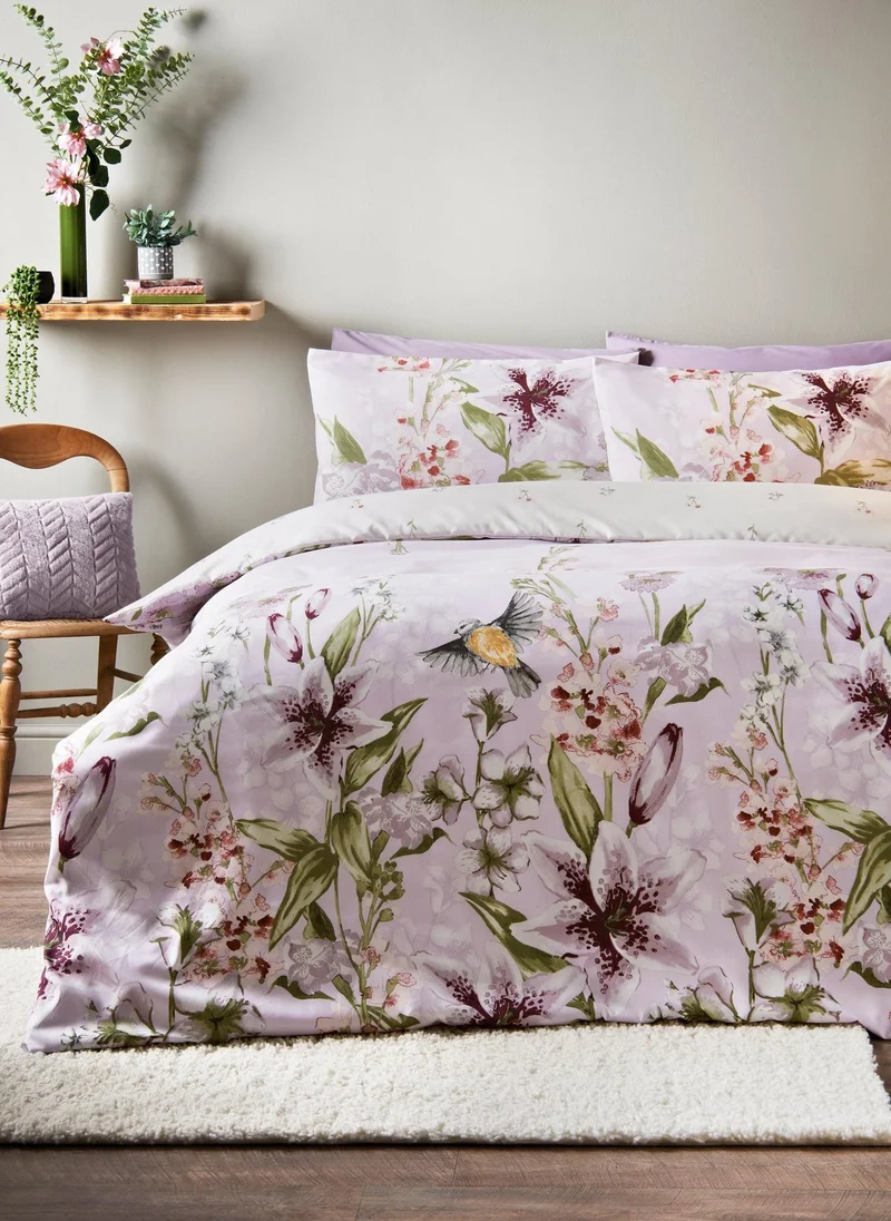 Matalan Lilac Floral Trailing Duvet Set