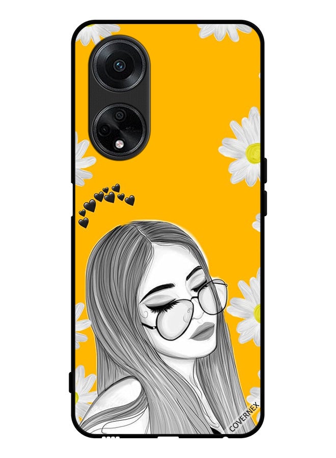 Covernex Protective Case Cover For Oppo A98 5G Glasses Girl Art - Image 1