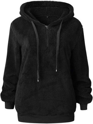 ALWAYS Womens Comfy Fleece Sherpa Hoodie  Oversized Fluffy Fuzzy Pullover Sweatshirt Sweater with Pockets Black S - pzsku/ZF53037ECA9868FEB8783Z/45/1747233338/8a67771d-13cb-47c2-855a-d4634a3d2f85