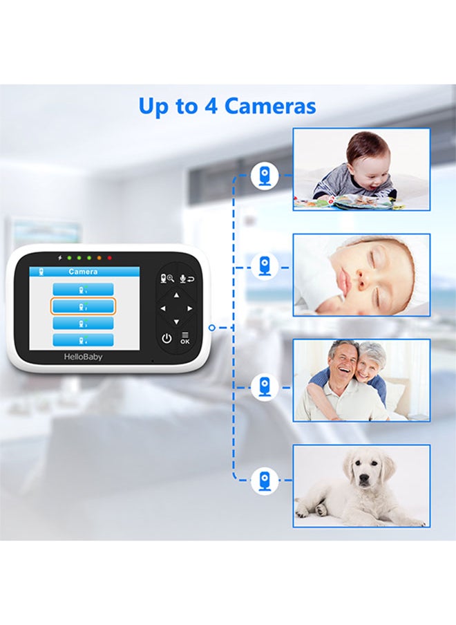 Hellobaby - 3.2 Inches LCD Digital Video Baby Monitor With Night Vision, Two Way Talk, Vox Mode - Image 1
