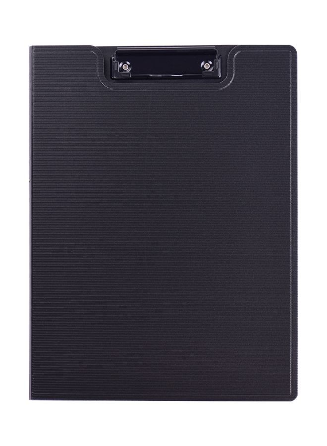 NIBEMINENT 2-In-1 A4 Plastic Clipboard With Document Organizer Black - Image 1