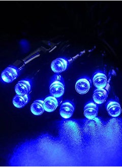 Generic LED Solar String Lights Blue 12meter  - Image 2