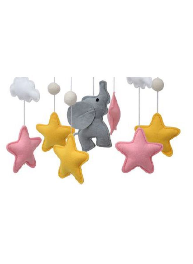 Baby Crib Nursery Mobile Wall Hanging Decor Baby Bed Mobile for Infants Ceiling Mobile Cute and Adorable Hanging Decorations Elephant 2  - Image 2