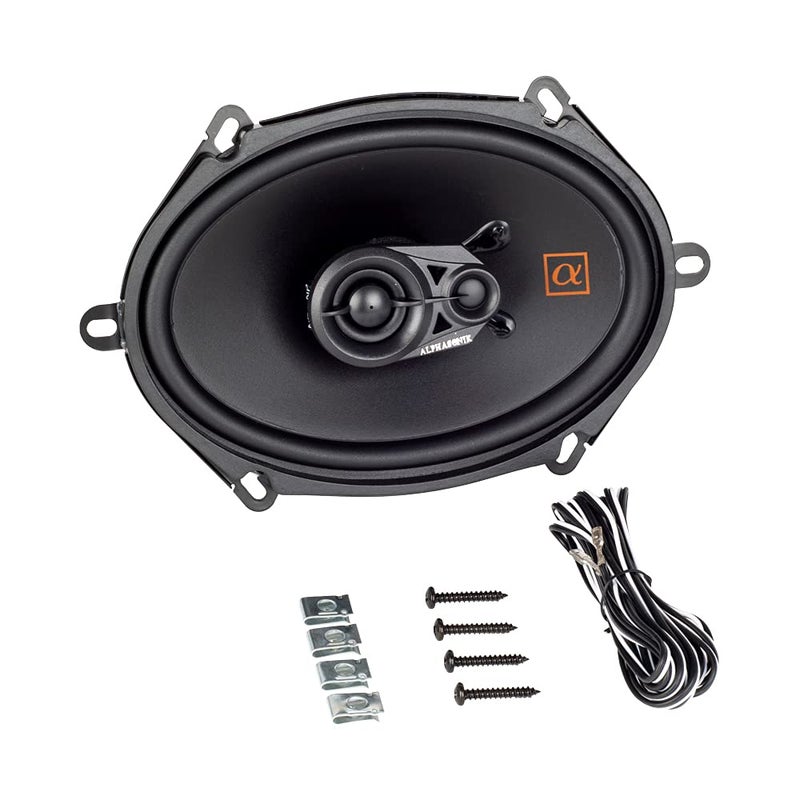 Alphasonik 1 Pair of NS683 Neuron Series 6x8/5x7 (360 Watts Max for The Pair) 180 Watts Max Per Speaker 3-Way Full-Range Car Audio Speaker with PEI Dome Tweeter Polypropylene Cone - Image 2