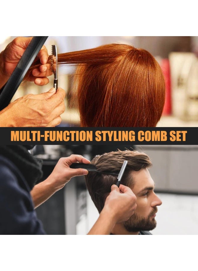 Professional Hair Comb Set 10-Piece – Barber & Salon Hair Cutting and Styling Combs Kit – Fine & Wide Tooth, Rat Tail & Sectioning Hairdressing Combs for All Hair Types - Image 4